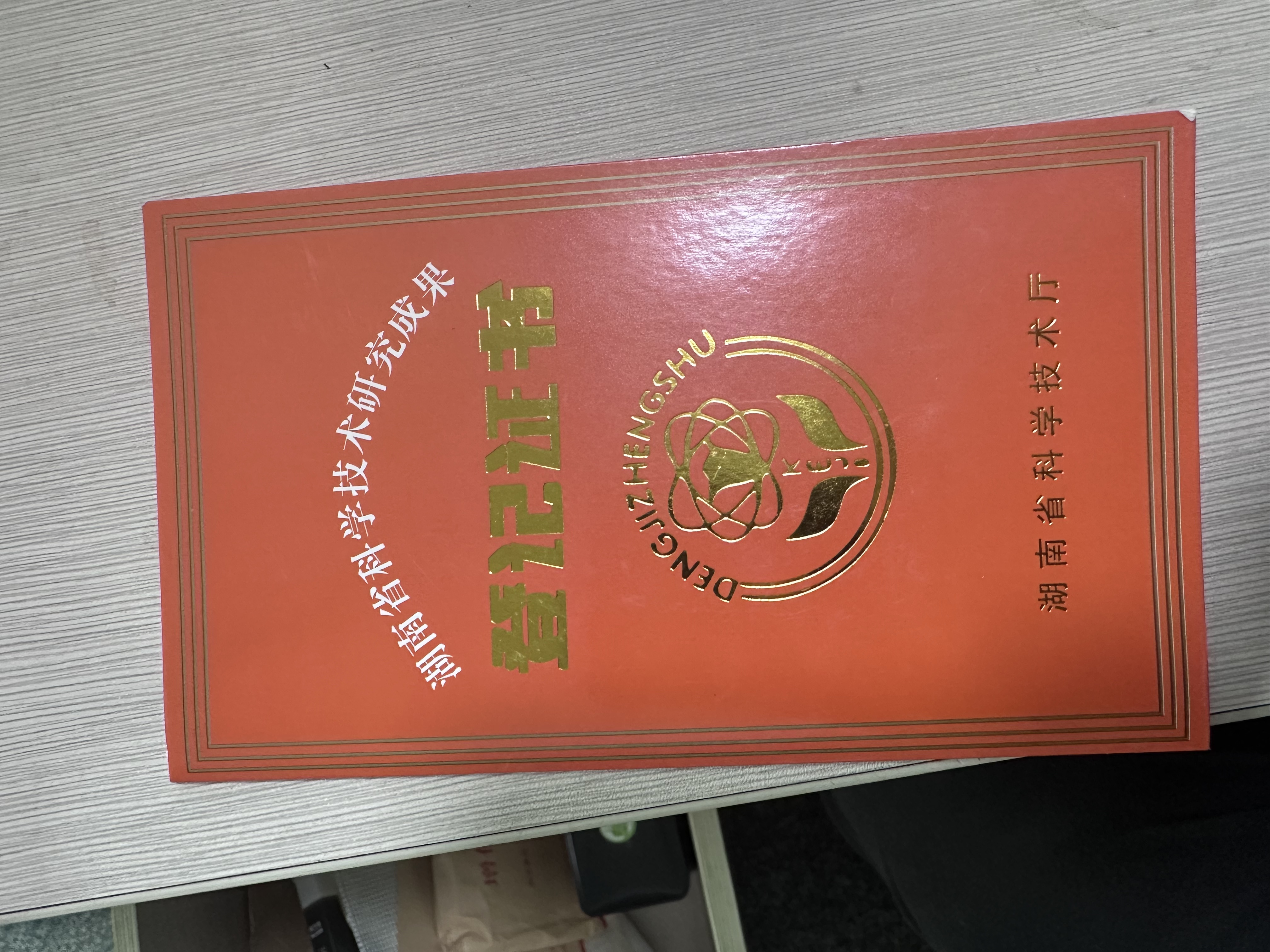湖南省科学技术研究成果登记证书-1